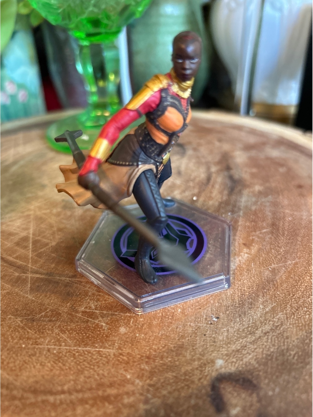 Marvel Black Panther Okoye Miniature Figure with Spear